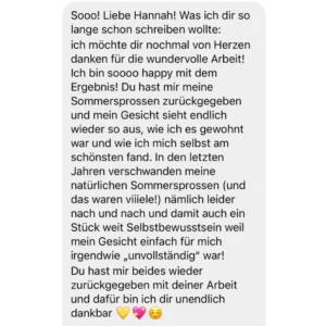 Erfahrung Empfehlung Sommersprossen Hannah Junker Expertin Fake Freckles